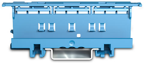 Mounting carrier; 221 Series - 6 mm²; for DIN-35 rail mounting/screw mounting; blue