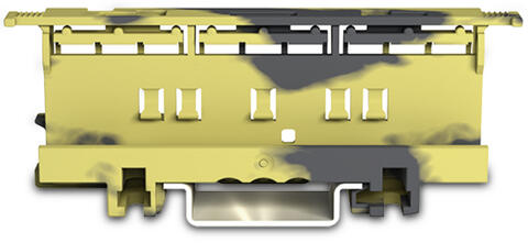 Mounting carrier; 221 Series - 6 mm²; for DIN-35 rail mounting/screw mounting; dark gray-yellow