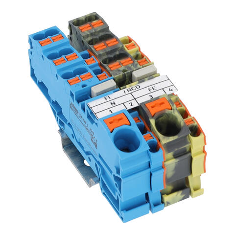 TOPJOB®S-Erweiterungs-Set FI; mit Drücker; für eine N- und FE-Verteilung; Abschlussplatten und Brücker vormontiert; mehrfarbig