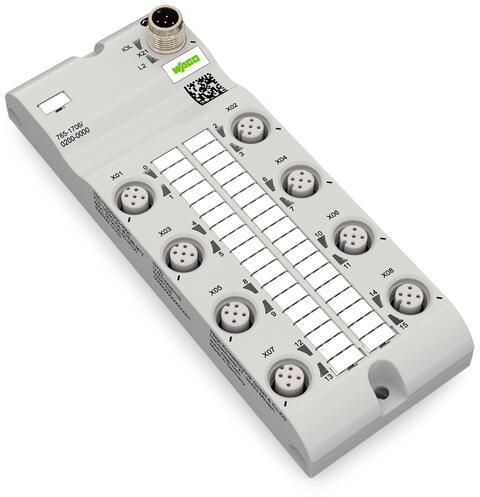 16-channel digital input/output; IO Link Class B Hub; DC 24 V / 2.0 A; 8xM12 connection; HubLine