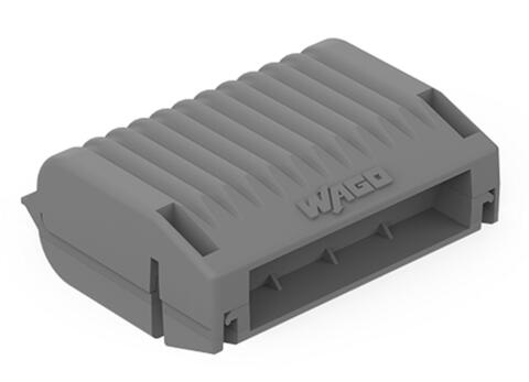 Gelbox; Diramazione; per cavi; con gel; Serie 221; connettori max. 6 mm²; senza connettori di giunzione; Dimensione 2; grigio