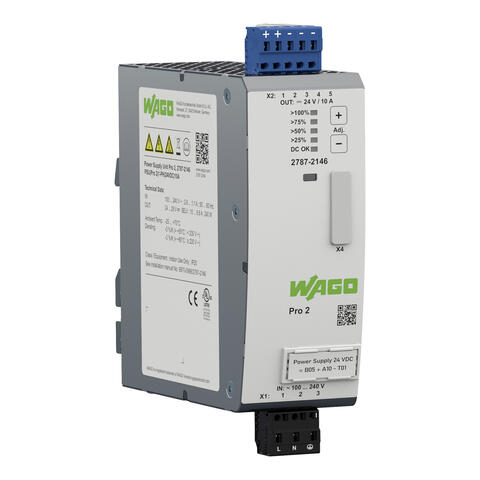 zasilacz; Pro 2; 1-faz.; napięcie wyjściowe 24 V DC; prąd wyjściowy 10 A; TopBoost + PowerBoost; z możliwością komunikacji