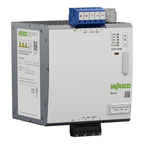 Power supply; Pro 2; 3-phase; 24 VDC output voltage; 40 A output current; TopBoost + PowerBoost; communication capability