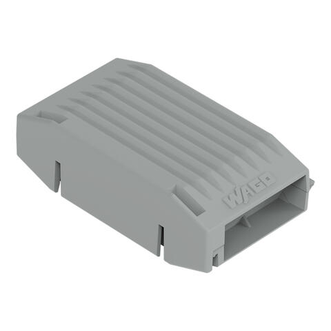 Gelbox; inline connection; for cables; with gel; 221 Series; max. 4 mm² connectors; without splicing connectors; Size 1; gray