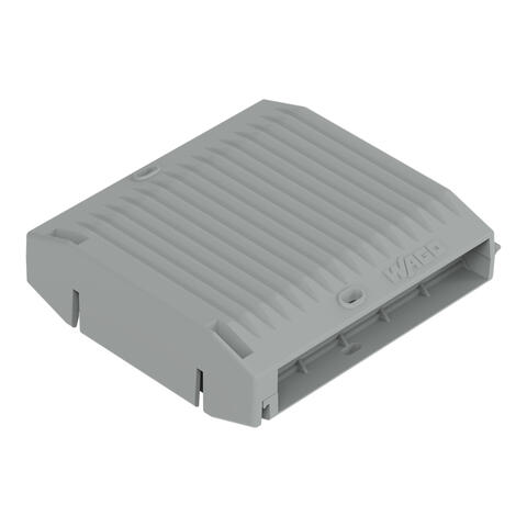 Gelbox; Through connection; for core lines; with gel; 221 series, max. 4mm² terminals; without connection clamps; size 3; Gray