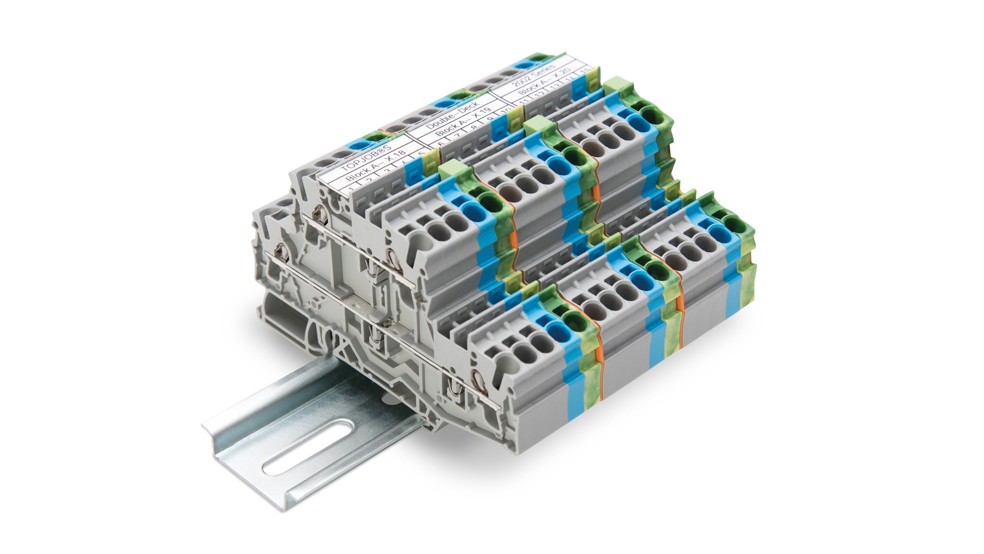 DoubleDeck Terminal Blocks with Vertical Conductor Entries WAGO